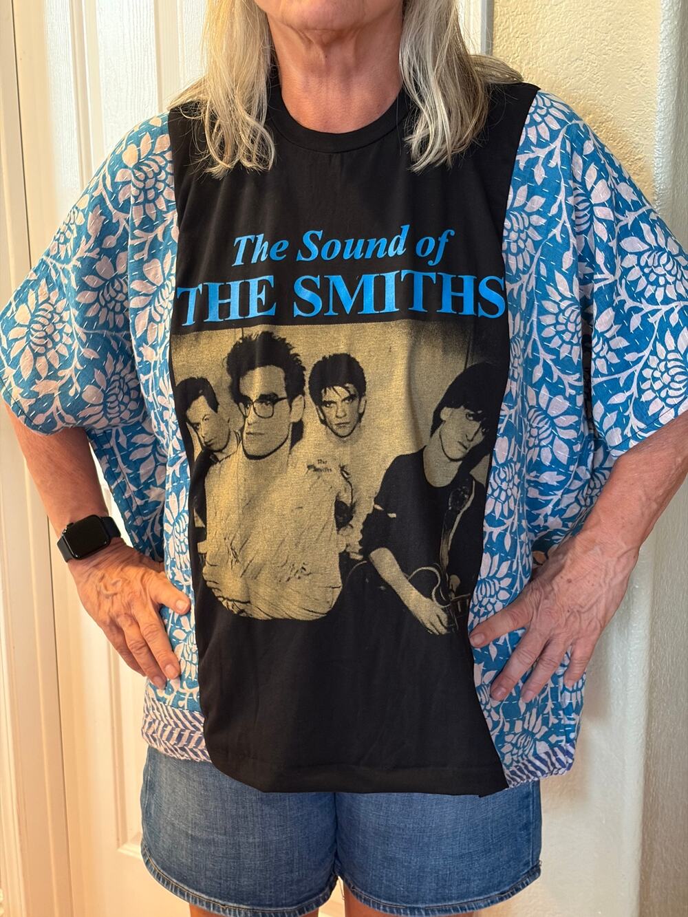 The Smiths Upcycled Kantha Tunic Top Shirt OS Handmade Boho